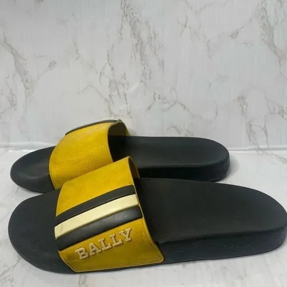 Yellow bally slides on sale